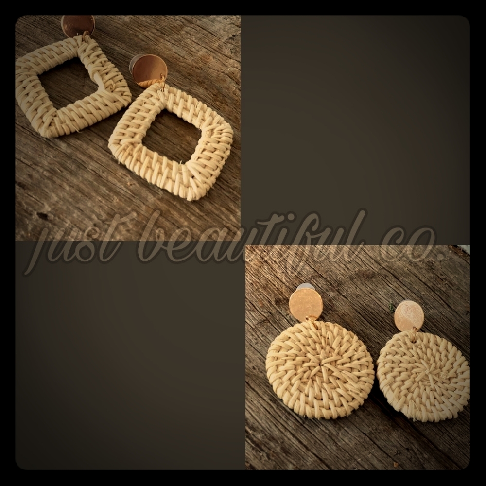 Wicker earrings